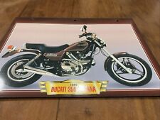 Ducati 350 Indiana 1986 fiche carte moto passion collection Atlas
