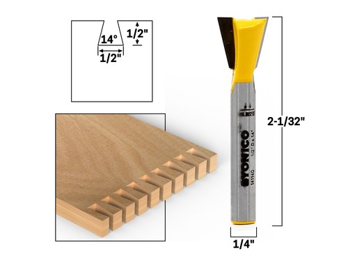14â dovetail router - 14Â°,