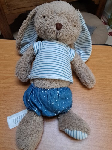 Doudou peluche lapin - doudou, marron