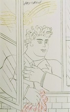 Alekos FASSIANOS - "Serena VI" - Pointe-sèche originale signée - 1989