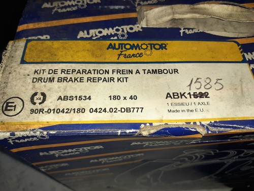 Kit frein tambour - de,