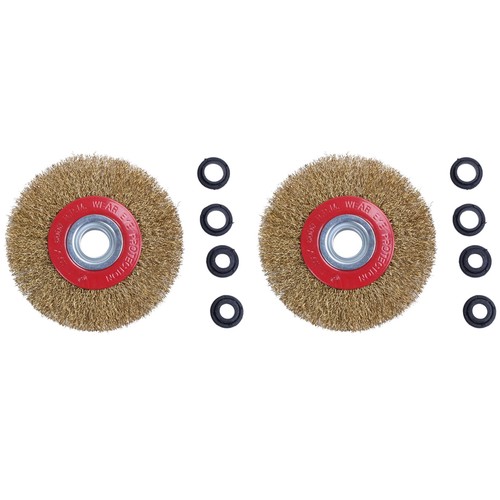 Roue brosse métallique - 2x,