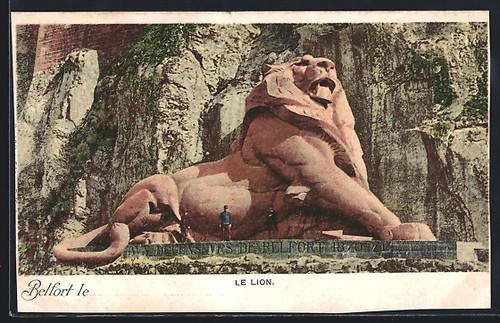Cpa belfort lion - cpa,