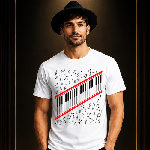 Piano keyboard music notes - music,
