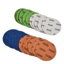 Disques à poncer 20 pièces/ensemble 3000#/5000#/7000#/10000# 3 pouces pour fin