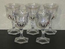 Lot de 5 verres a digestif en CRISTAL D'ARQUES modèle CHAUMONT 