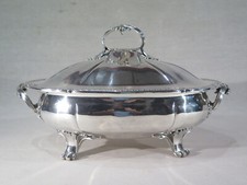 ODIOT PARIS ANCIEN GRAND LEGUMIER ARGENT MASSIF STYLE LOUIS XV 3 K 840 grs XIX è