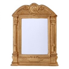 Miroir Mural en Bois Feuille