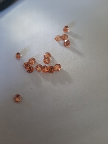 Diamant champagne zircon - diamant,