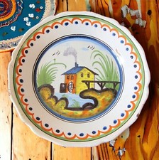 Nevers. Assiette en faïence