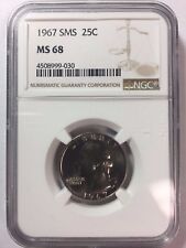 1967 SMS Washington Quarter MS 68 NGC SKU#8033