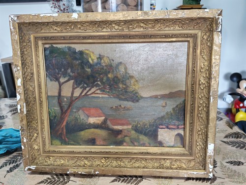 Tableau ancien huile sur - tableau,