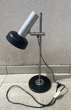 Lampe De Bureau A Poser Alu Vintage 70/80s Spot Orientable