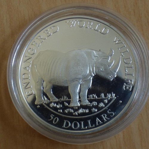 Cook islands 1990 rhino - cook,