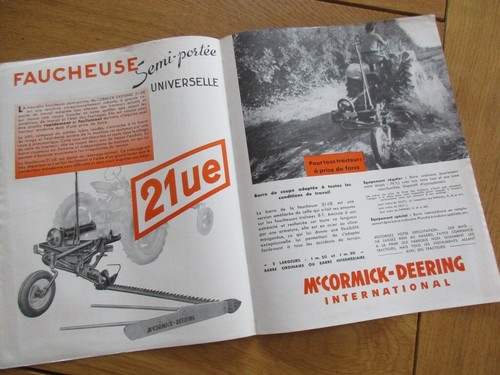 Depliant faucheuse semi - faucheuse,