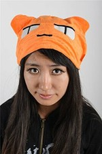 Expédié de Paris - Chaud Bonnet Chat Orange Kawaii Chapeau Déguisement Mardi Gra