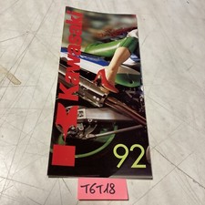 Kawasaki moto 1992 ZXR KR GTR Zéphyr GPZ KDX KX ZZR etc prospectus catalogue