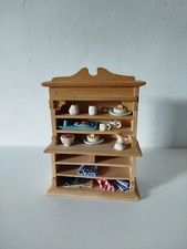 Ancien Meuble Cuisine Bois Maison Poupée Commode Buffet Dressoir Doll House