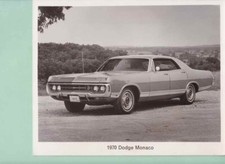 Photo de presse / press photo original Dodge Monaco 1970