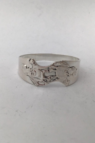 Bague serviette argent - en,