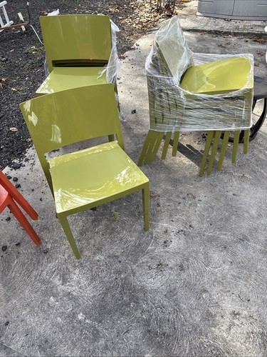 Kartell lizz matte chairs - (10),