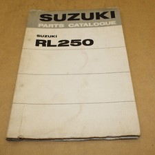 PARTS LIST SUZUKI RL 250 TRIAL 1974  -  CATALOGUE PIECES DETACHEES LISTING