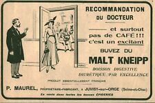 Publicité ancienne Malt Kneipp triomphe et remplace 1915 issue de magazine