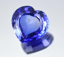 10.30Ct Naturel Ceylan Bleu Saphir Agl Certifié Forme Coeur sans Défaut Gemme
