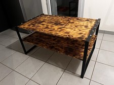 table basse bois vintage