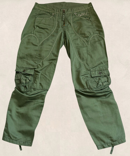 Pantalon vert amande poches
