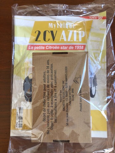 Hachette 2cv azlp échelle - échelle, 1/8