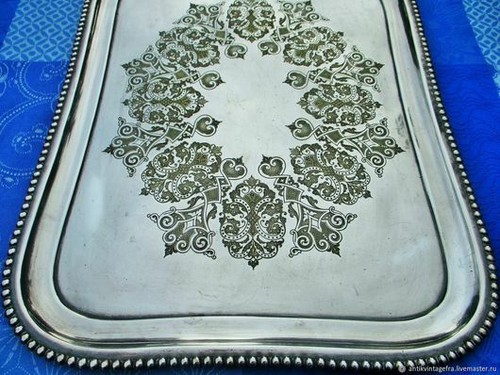 Ancien plateau fleurs - ancien,