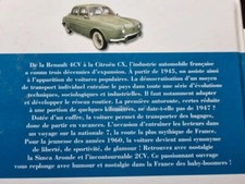 Livre Auto R8 2CV 104 R5 SIMCA SM DS 504 MEHARI 404 R16 ALPINE R4 DAUPHINE 203