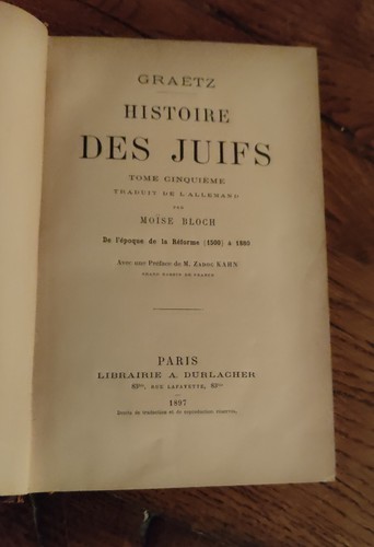 Histoire des juifs tome - histoire, juifs,