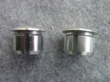 2x Chrome Bouchons de Guidon