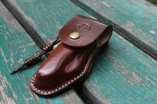 Leather holster with belt loop