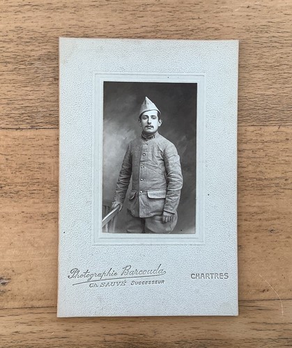 Carte photo soldat en - d,