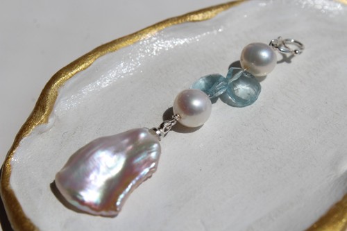 Pendentif délicat perle - pendentif, de