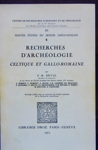 Duval recherches - duval, (p.-m.)