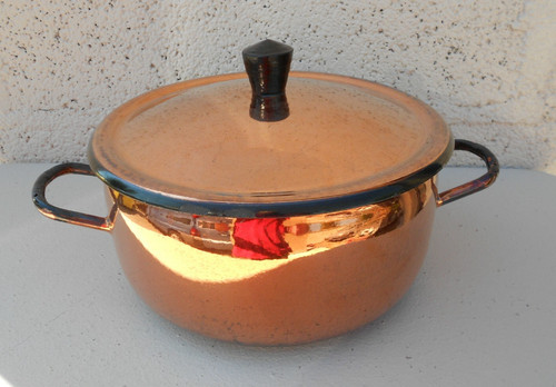 Cocotte émaillé cuivre - cocotte,
