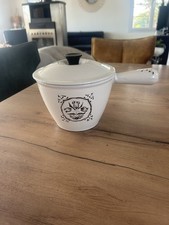 Caquelon Le Creuset France Émaillé Service Fondue Casserole Poêlon Fonte tulipe