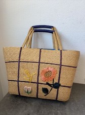 Ancien Sac Cabas Paille