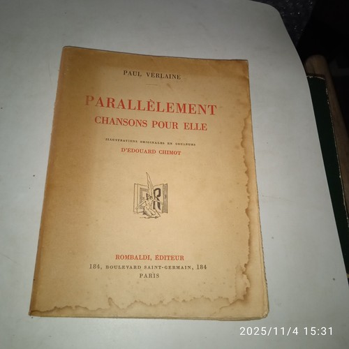 Paul verlaine parallèlement - verlaine.,