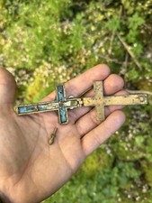 Croix Pectorale Reliquaire  De Religieuse Du 19 Eme Siècle & Saint Paul - Serge