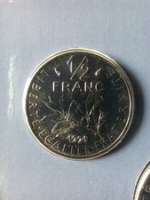 1/2 Franc Semeuse 1991 issu du Coffret BU ; Frappe Médaille 2500 Ex