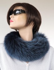 Fourrure Écharpe Renard Bleu