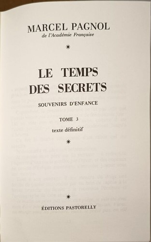 Temps des secrets - le,