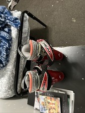 Red, Silver, and gray Ski