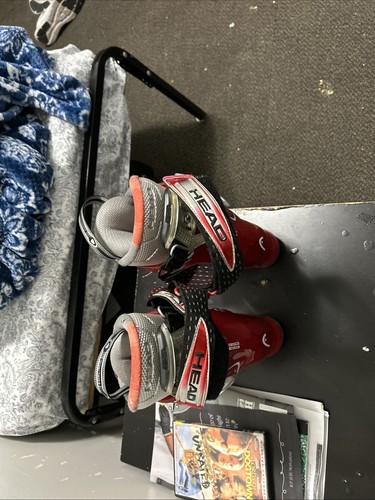 Red silver and gray ski - red,,