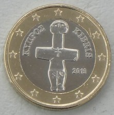 1 E.uro Pièce De Cours Chypre